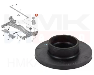 Проставка пружины , задняя верхняя OEM Citroen Jumpy/Peugeot Expert/Fiat Scudo