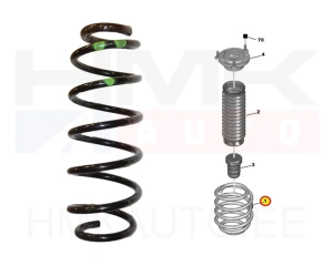Пружина передняя OEM Peugeot 407