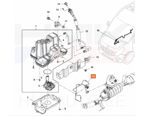 Трубка подачи жидкости AdBlue OEM Renault Master 2,3dCi
