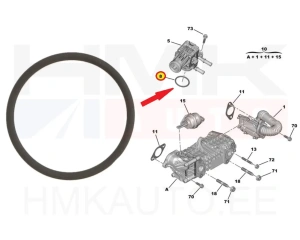 EGR-ventiilin tiiviste OEM Citroen/Peugeot/Fiat/Opel 1,5BlueHDI  DV5R