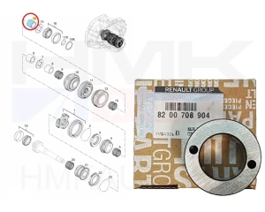 Втулка игольчатого подшипника КПП 1. передачи OEM Renault PK6/PF6