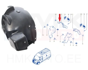 Esilogari tagaosa parem OEM Renault Master 2019-