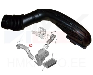 Õhufiltri toru OEM Citroen C5/Peugeot 407, 508 2,0HDi
