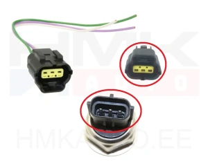 Connecteur capteur de pression carburant Denso 3-pin