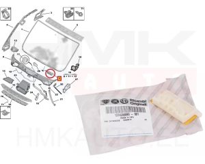 Esiklaasi fiksaator OEM Jumper/Boxer/Ducato 2014-