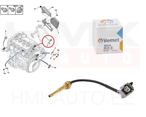 Coolant temperature sensor Jumper/Boxer/Ducato 2,2HDI 2006-  Euro4