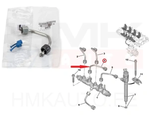 Pihustitoru 3. sil. OEM Citroen/Peugeot 1,5BlueHDi DV5R