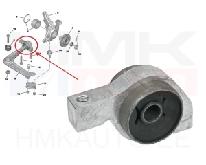 Front axle control arm bushing , rear lower Peugeot 508