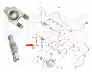 Suuttimen kiinnike OEM Renault 1,6DCI