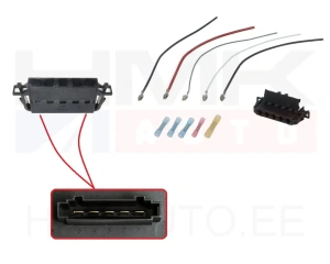 Heater blower resistor wiring loom Citroen/Peugeot