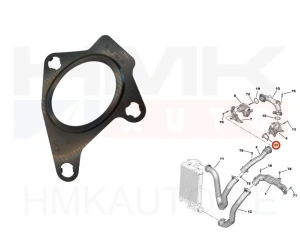 Turbo õhutoru tihend OEM Citroen/Peugeot 1,5BlueHDi DV5R