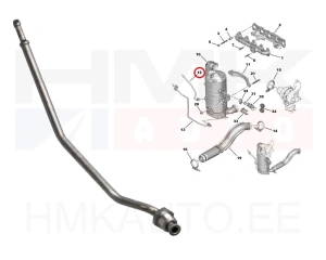 Pakokaasun paineanturin putki OEM Citroen/Peugeot 1,5BlueHDI DV5R