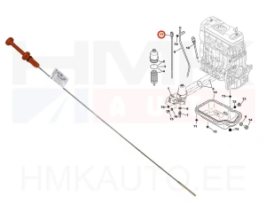 Öljytikku Citroen/Peugeot  1,1-1,4 TU 99-