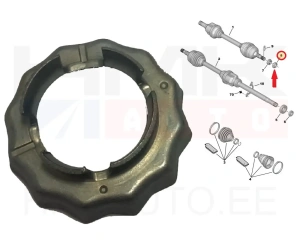 Vetoakselin lukitusmutteri OEM Citroen/Peugeot/Fiat