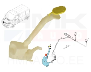 Бачок омывающей жидкости Renault Trafic II