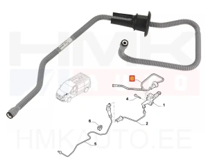 Sidurisilindri toru OEM Renault Trafic 2014-
