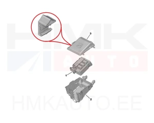 Fuse box cover locking clip OEM Citroen/Peugeot