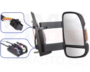 Küljepeegel parem elektriline Jumper/Boxer/Ducato 2014- (pikk jalg, antenniga, W16W)