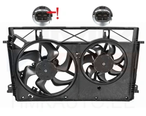 Jäähdyttimen tuuletin kotelolla Renault Trafic III 2014-