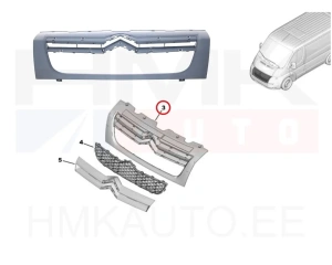 Рамка решетки радиатора OEM Citroen Jumper 2006-