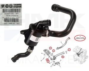 Karterituulutuse klapp OEM Citroen/Peugeot/Opel 1,3HDi