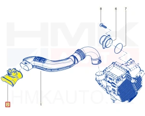 Воздухозаборник OEM Renault Express 2021-
