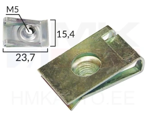 U-nut clip M5 Citroen/Peugeot