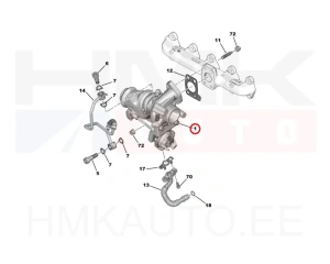 Турбокомпрессор OEM Citroen/Peugeot 1,5BlueHDI DV5R