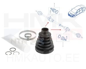 Driveshaft bellow inner Renault Megane IV, Espace V, Talisman