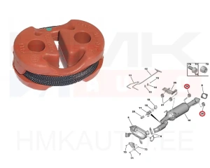 Butée élastique, silencieux OEM Jumper/Boxer/Ducato 2016-