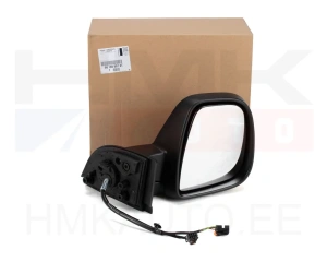 Rear view mirror right electric OEM Citroen Berlingo/Peugeot Rifter 2018- (heatable, temp.sensor,5+2 pins)