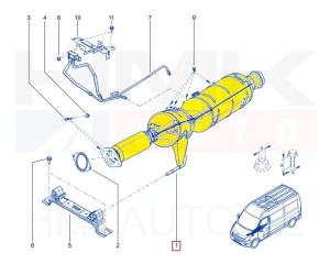 Сажевый фильтр(DPF/FAP) OEM Renault Master III 2,3DCI 2014- (M9T-726)