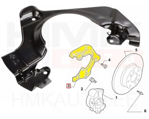 Jarrukilpi , etu oikea OEM Nemo/Bipper/Fiorino