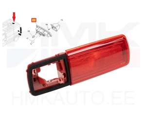 Lisapidurituli OEM Renault Trafic III 2014- (tagurduskaamera kohaga)