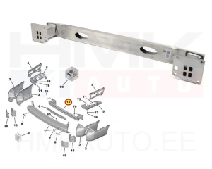 Tagastange tala OEM Citroen Jumpy/Peugeot Expert 2016- (PDC+)