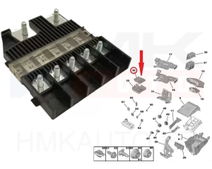 Блок предохранителей аккумулятора OEM Citroen Berlingo/Peugeot Rifter 2018-