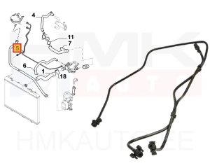 Tрубка расширительного бачка Jumpy/Expert/Scudo 2007-09