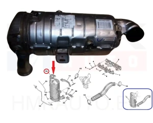 Tahmafilter(DPF/FAP) OEM Berlingo/Partner 1,5BlueHDI DV5R   K746