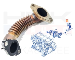 EGR pipe OEM Renault Master 2,3DCI BiTurbo 2019-  (M9T-726)