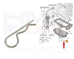 Oil drain plug pin OEM Citroen/Peugeot 2,0BlueHDi