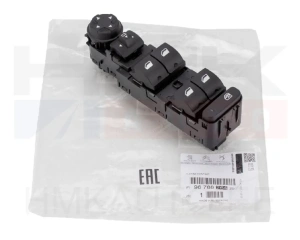 Kytkin, lasinnostin ja peilien säättö, vasen OEM Citroen/Peugeot (taitettava peili)