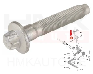 Болт амортизатора M16x1,50 OEM Citroen/Peugeot