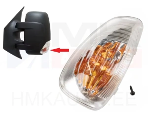 Поворотник в зеркале левый "оранжевый" Renault Master 2010- (лампа 16Вт)