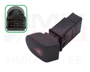 Hazard light switch Renault Kangoo I / Clio II