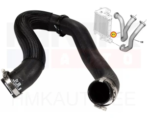 Воздушный шланг турбоинтеркулера OEM Citroen/Peugeot 1,2 EB2 / 1,5 DV5 / 1,6 DV6