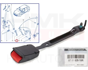 Boucle ceinture de sécurité avante gauche OEM Megane III