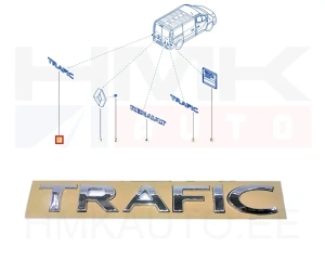 Embleem tagauksele "Trafic" OEM Renault Trafic III 2014-