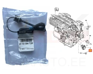 Cabin air temperature sensor OEM Renault Fluence/Megane III/Trafic III