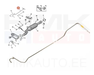 Väljalaskegaaside rõhuanduri toru OEM Jumper/Boxer/Ducato 2018- Euro6