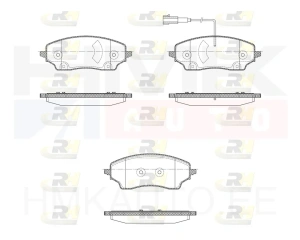 Piduriklotside komplekt tagumine Ducato MCA 2021- 16" (elektr. seisupidur)